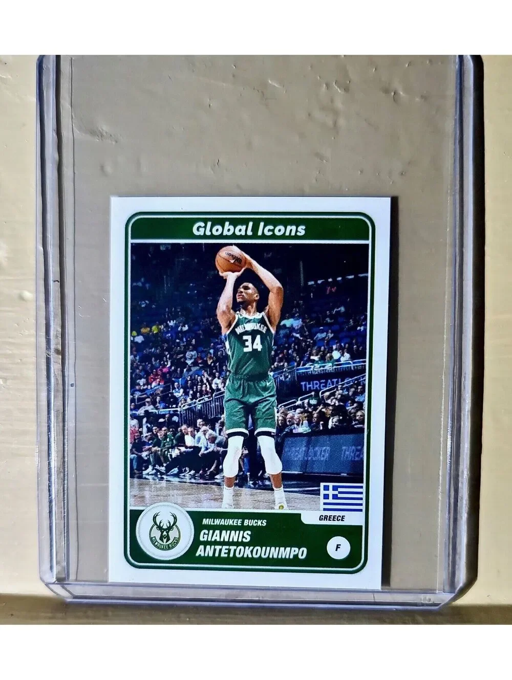 2023-24 Giannis Antetokounmpo Panini NBA Basketball #62 Global Icons Sticker